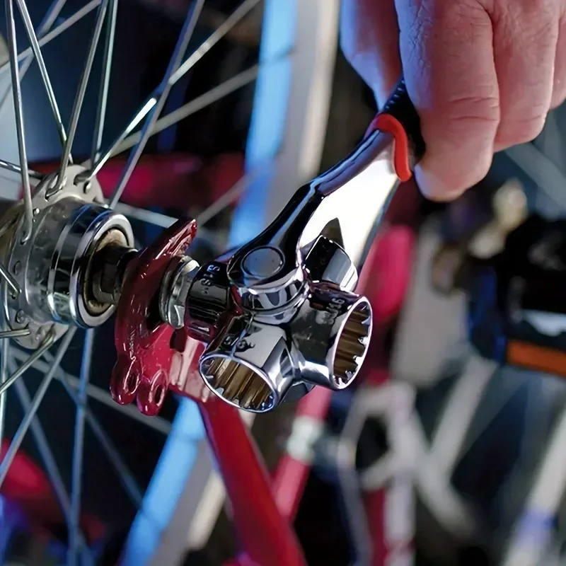 Набор гаечных ключей, комплект из 52 предметов, с эргономичной нескользящей рукояткой и поворотной головкой, универсальные монтажные гайки и болты 8-19 мм