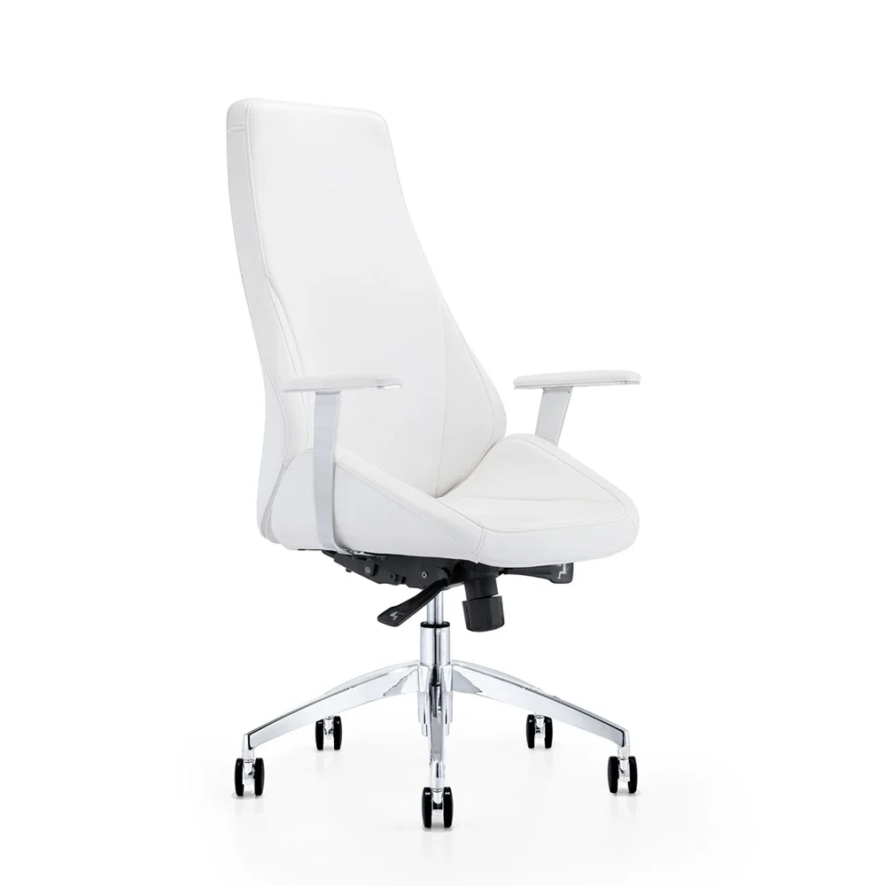 

Ergonomic Executive Commercial Slim Designed Task Chair High Back Pu Designed Office Leather Chair