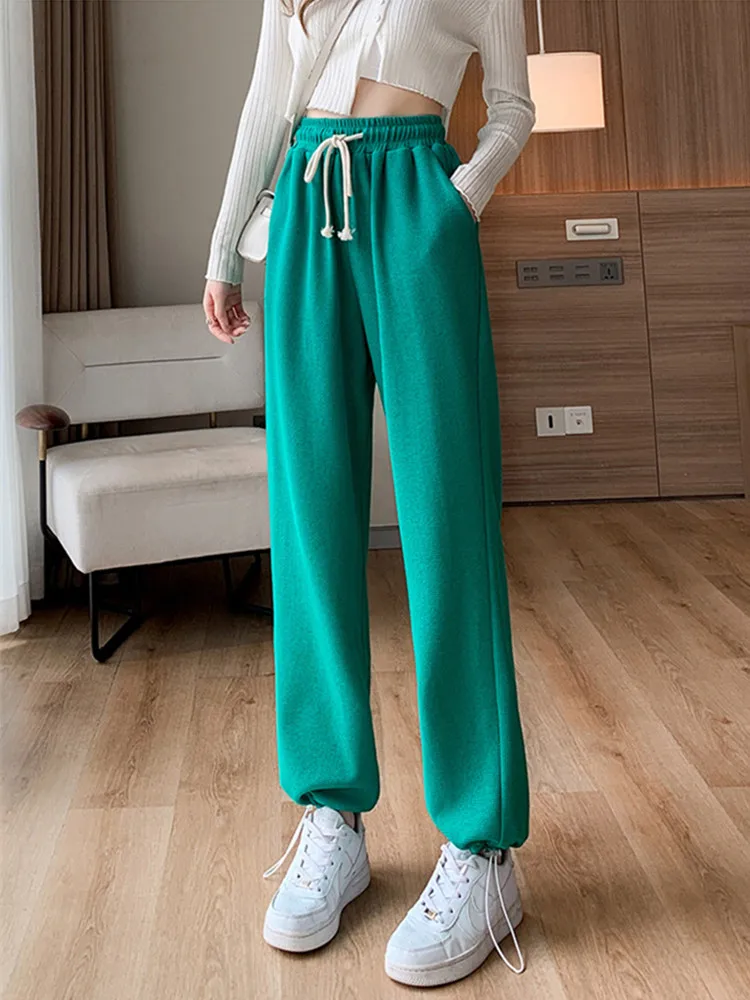 

Women Sweatpants Korean Style Baggy Pants High Waist Jogger Wide Leg Trousers Female Loose Sports Pants Y2K Pantalones Mujer