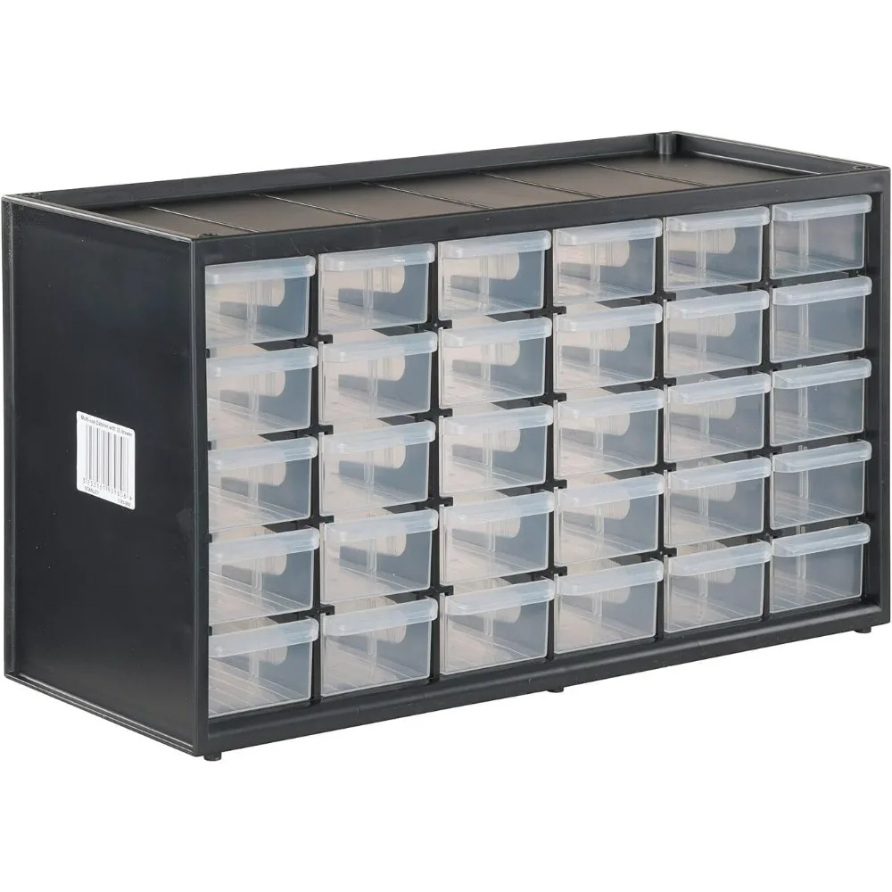 

CRAFTSMAN 30 Drawer Storage Organizer, CMST40730, Modular Plastic Storage System, Easily Stackable Wall Mount Parts Organizer