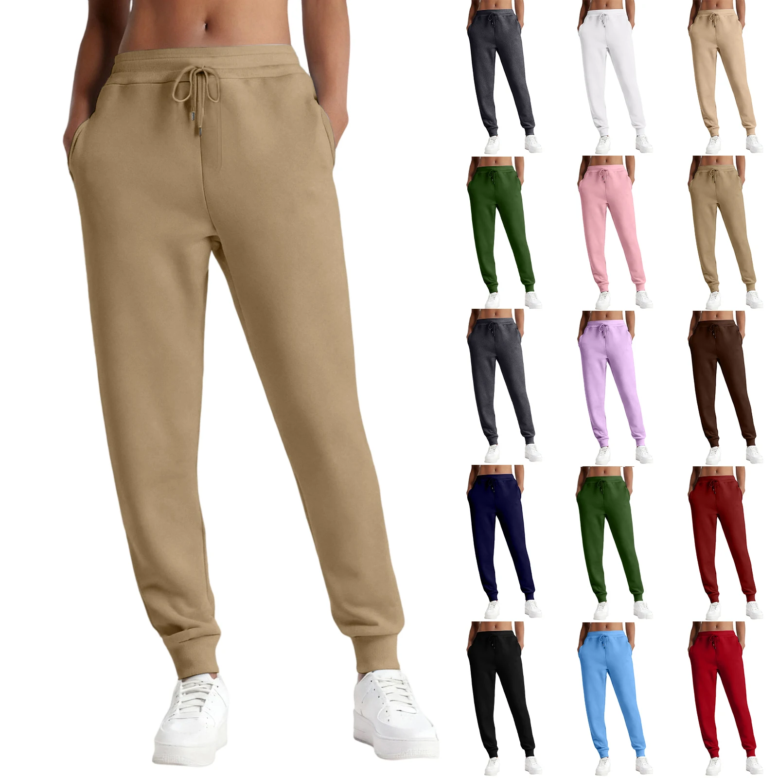 

Женские спортивные брюки, дышащие свободные джоггеры с эластичной резинкой на талии, повседневная легкая уличная одежда, походные брюки, брюки для кемпинга