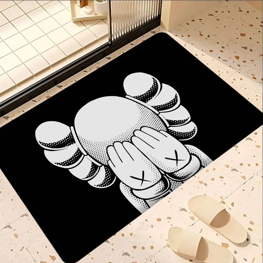 Fashion K-Kaws Entrance Door Mat Nordic Style Home Doormat Bathroom-Toilet Mats Bedroom Hotel Decor Mat