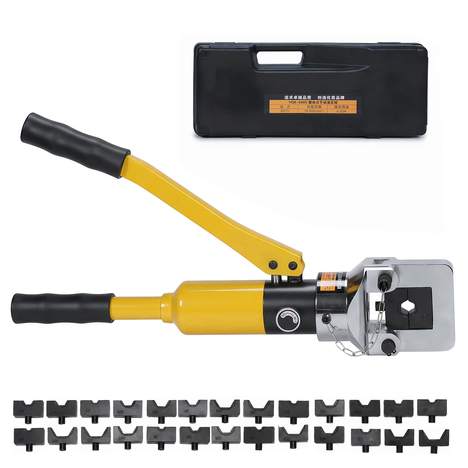 

Интегрированный гидравлический пресс-клещи с аккумулятором и кейсом для инструментов, усиленные, для ремонта/промышленности/электромонтажа