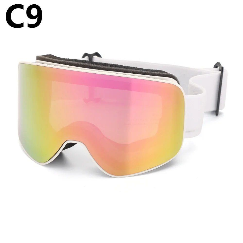 Double Layer Anti-Fog Ski Goggles, Lightweight Full Wrap Snowboard Eyewear for Skiing Outdoor Winter Activities