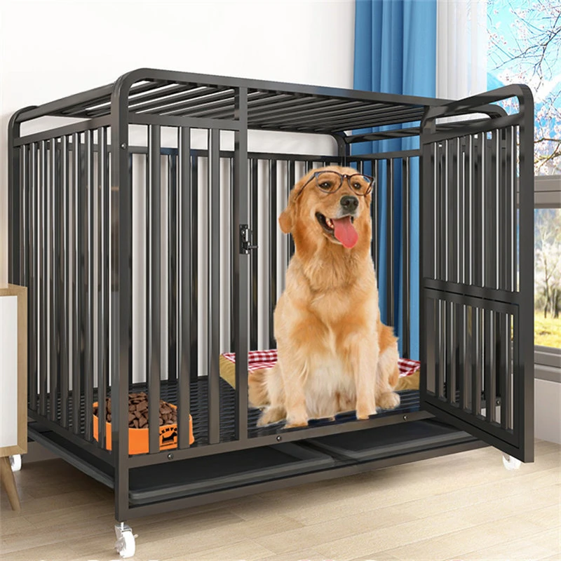 Indoor Large Capacity Dog Cage Medium Large Dogs House Household Large Free Space Cat Dog Villa Oversized Pet Cage Pets Supplies