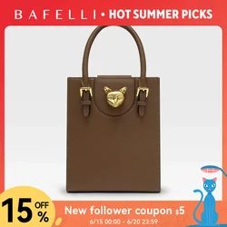 BAFELLI 2026 NEW WOMEN'S HANDBAG CAT LUXURY BRAND DESIGNER ORIGINAL STYLE TRENDING SHOULDER CASUAL BAGS MINI TOTE CROSSBODY