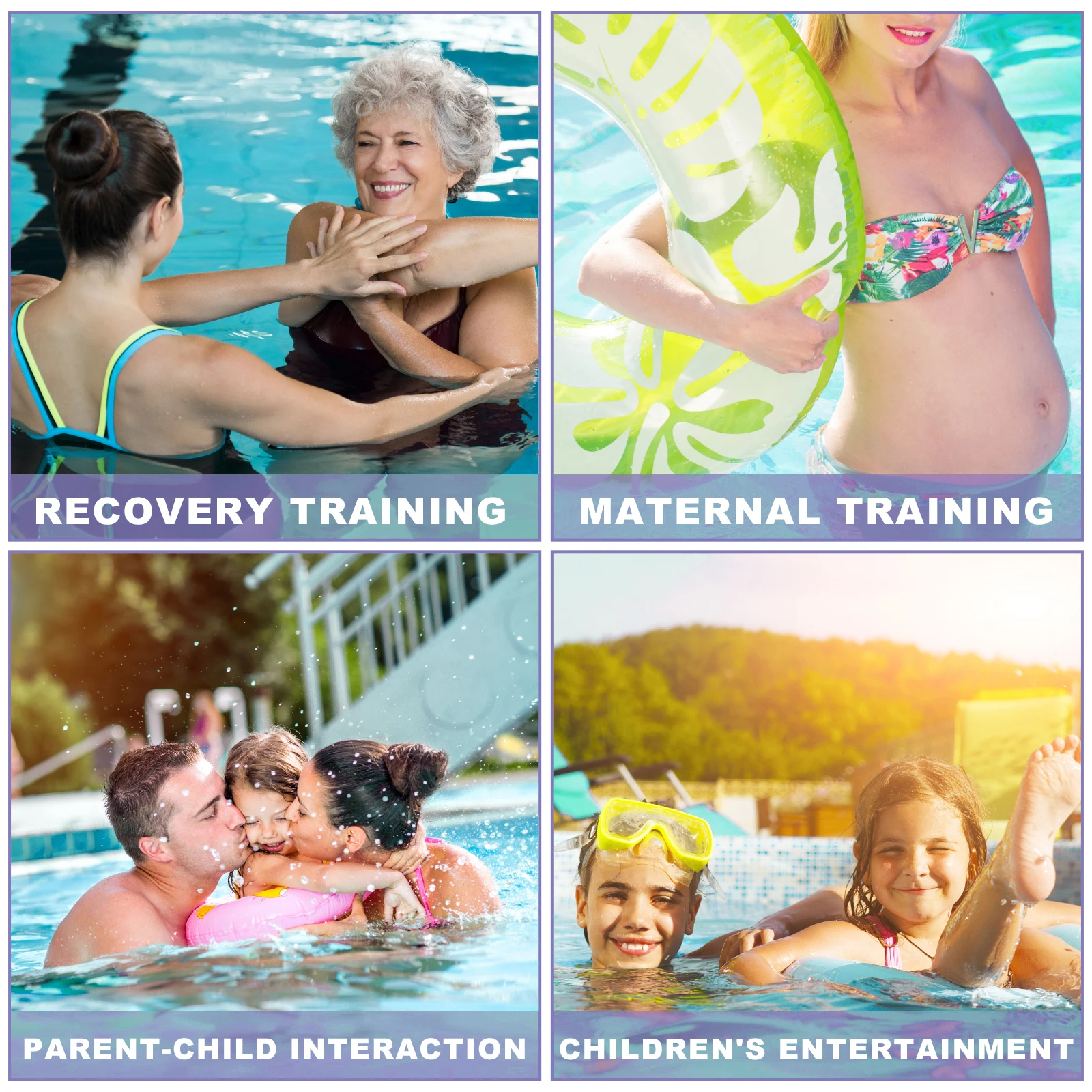 

2Pcs Water Floating Dumbbells Eva Foam Lightweight Durable for Swimming Pool Spa Fitness Aerobic Resistance Exercises