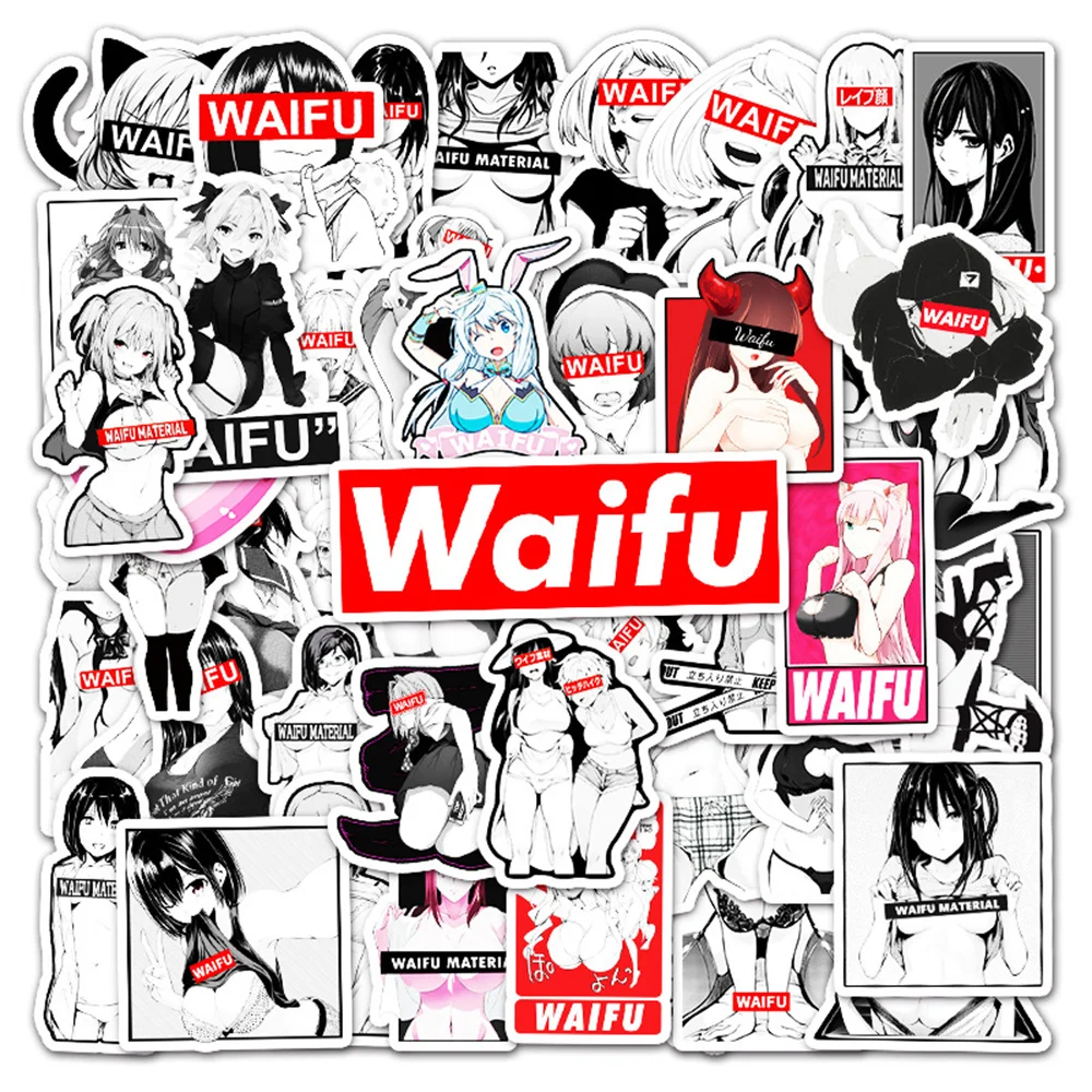 

10/30/50PCS Sexy Waifu Girl Hentai Cartoon Graffiti Stickers Tablet Luggage Car Mobile Phone Decoration Stickers Wholesale