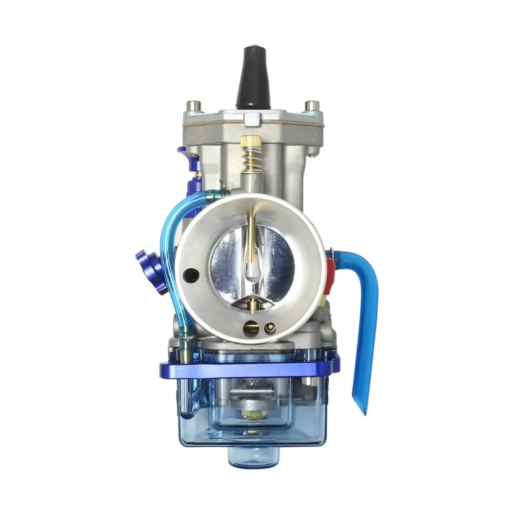 Motorcycle Carburetor 2T 4T Blue Transparent Cover Bowl For Keihin Koso OKO YZ85 Power Jet PWK 21 24 26 28 30 32 34mm Carburador