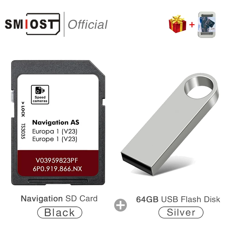 

Navi Europe Map Memory Navigation 6P0 MIB2 SD Card Compatible for Seat Leon Ateca Toledo Alhambra Ibiza Car 2026 Sat Nav