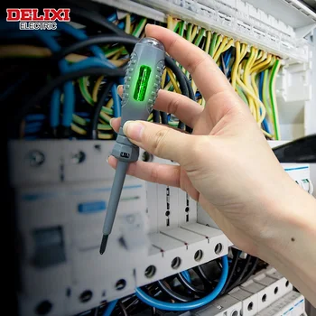 DELIXI ELECTRIC 테스트 연필 전압 비접촉 유도 테스트 감지기 전기 기사 플랫 스크루 드라이버 전압계 회로 감지