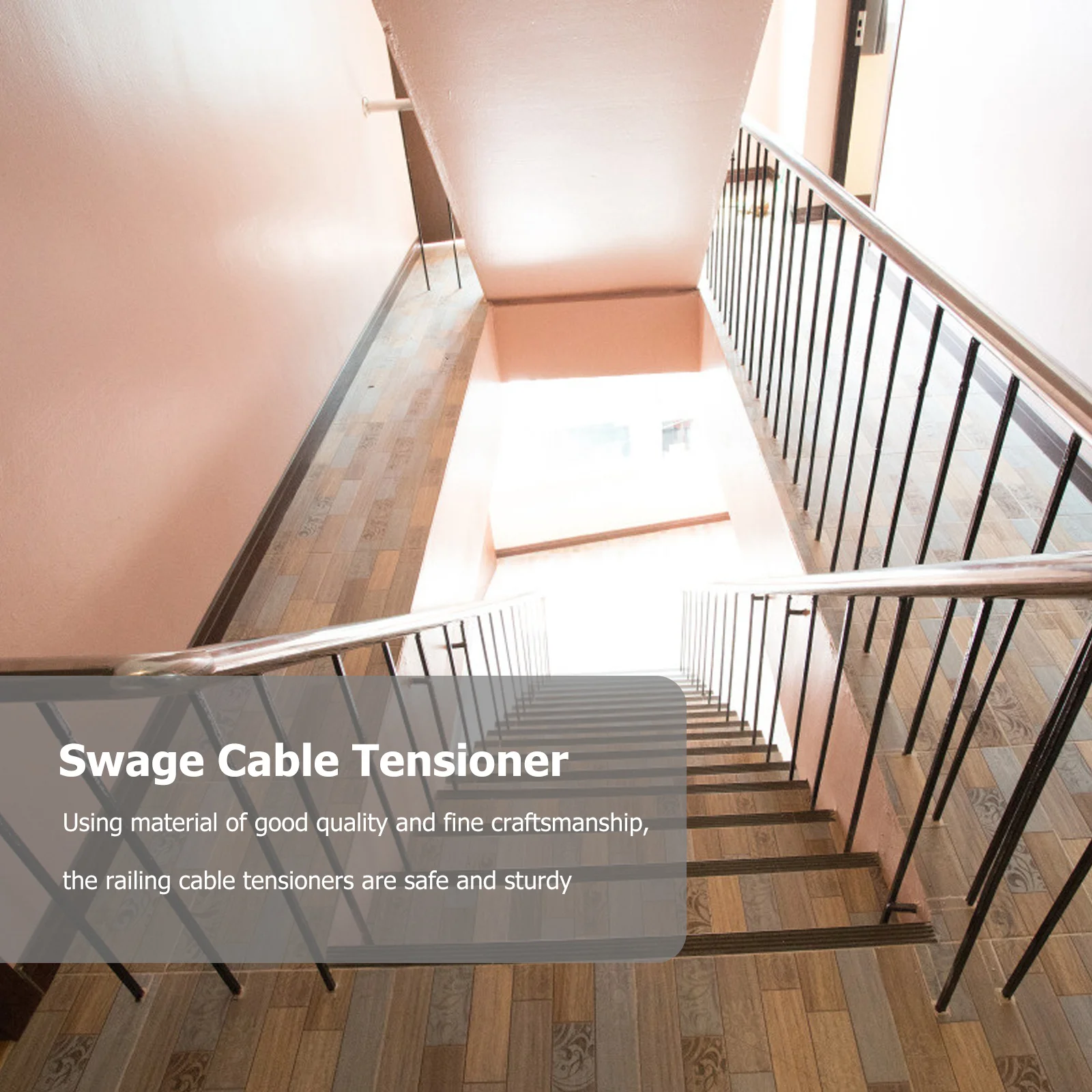 10Pcs Stainless Steel Cable Connector Terminals End Terminal Rust Proof for Indoor Outdoor Deck Stair Railing Systems