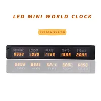 The securities market and securities firms use a 5-time zone clock/desktop world clock digital clock