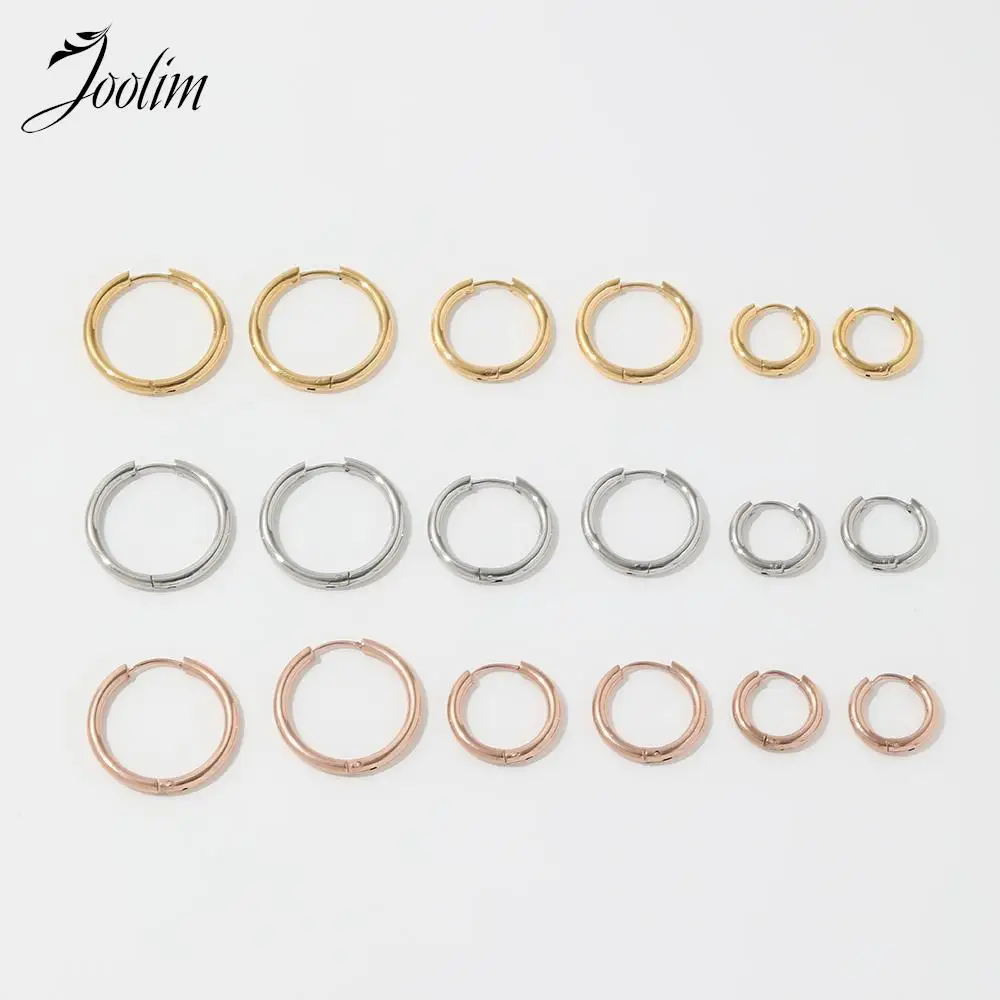 

Non Tarnish & Waterproof Simple Personality Temperament Smooth Huggie Earring Trend 2022 Stainless Steel Jewelry Wholesale