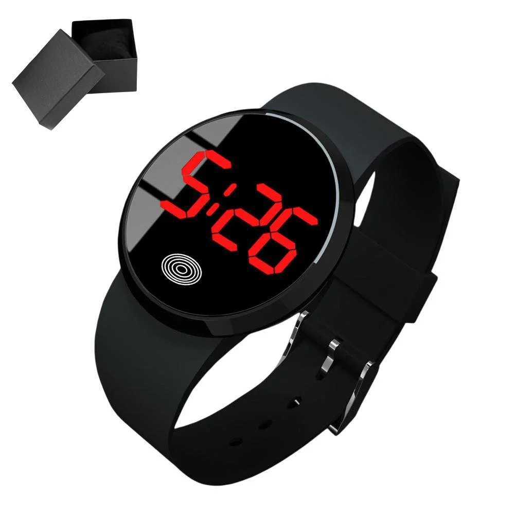 Touch Screen Watch Large Screen Watch Touch Activation Multiple Shell Colors Sporty Design Electronic Watches LED Watches