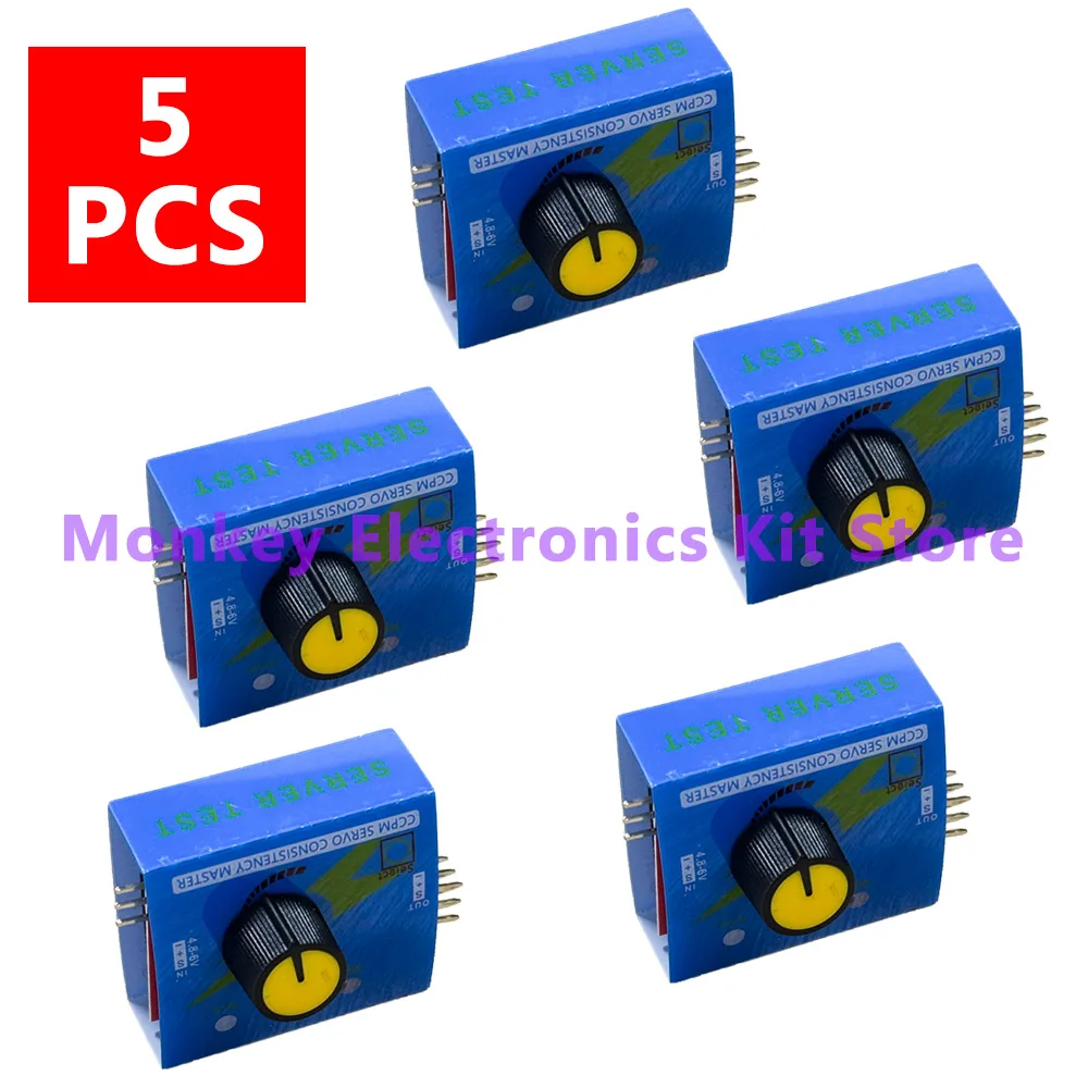 Servo Tester Electromechanical ESC Controller PWM Signal Pulse Knob Three Modes Modeling Utilities