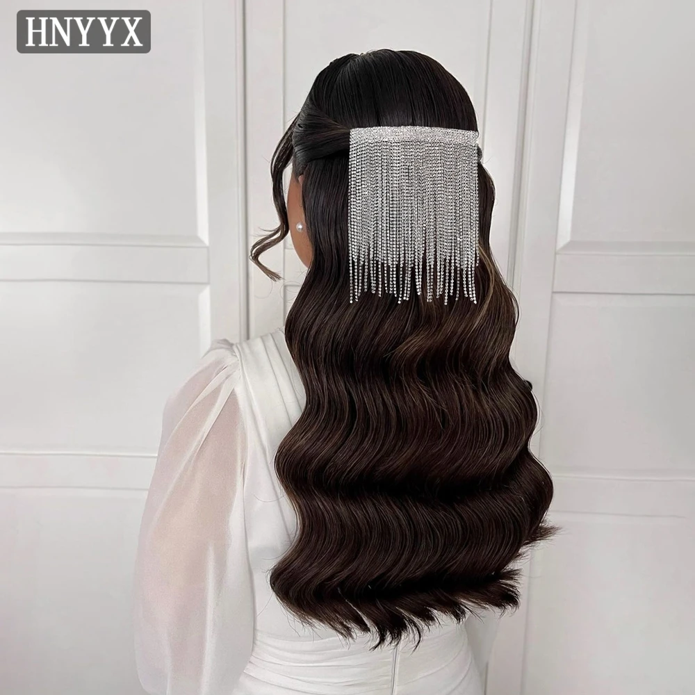 

YouLaPan French Style Bridal Weddings Diamond Hairpin Handmade Tassel Fashion Women's Everyday Banquet Ball Headwear YXA60