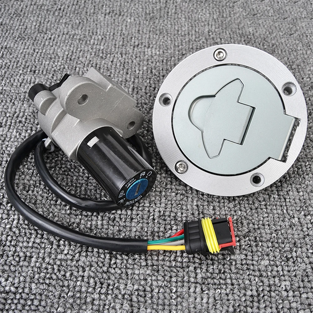 Fuel Gas Cap Ignition Switch Seat Lock with Key for MV Agusta F4 750S 1000S/R Brutale 910S 910R 989R 1078RR 800090249 800093341