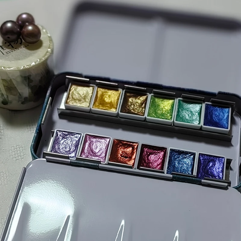 Metallic Luster Solid Watercolors