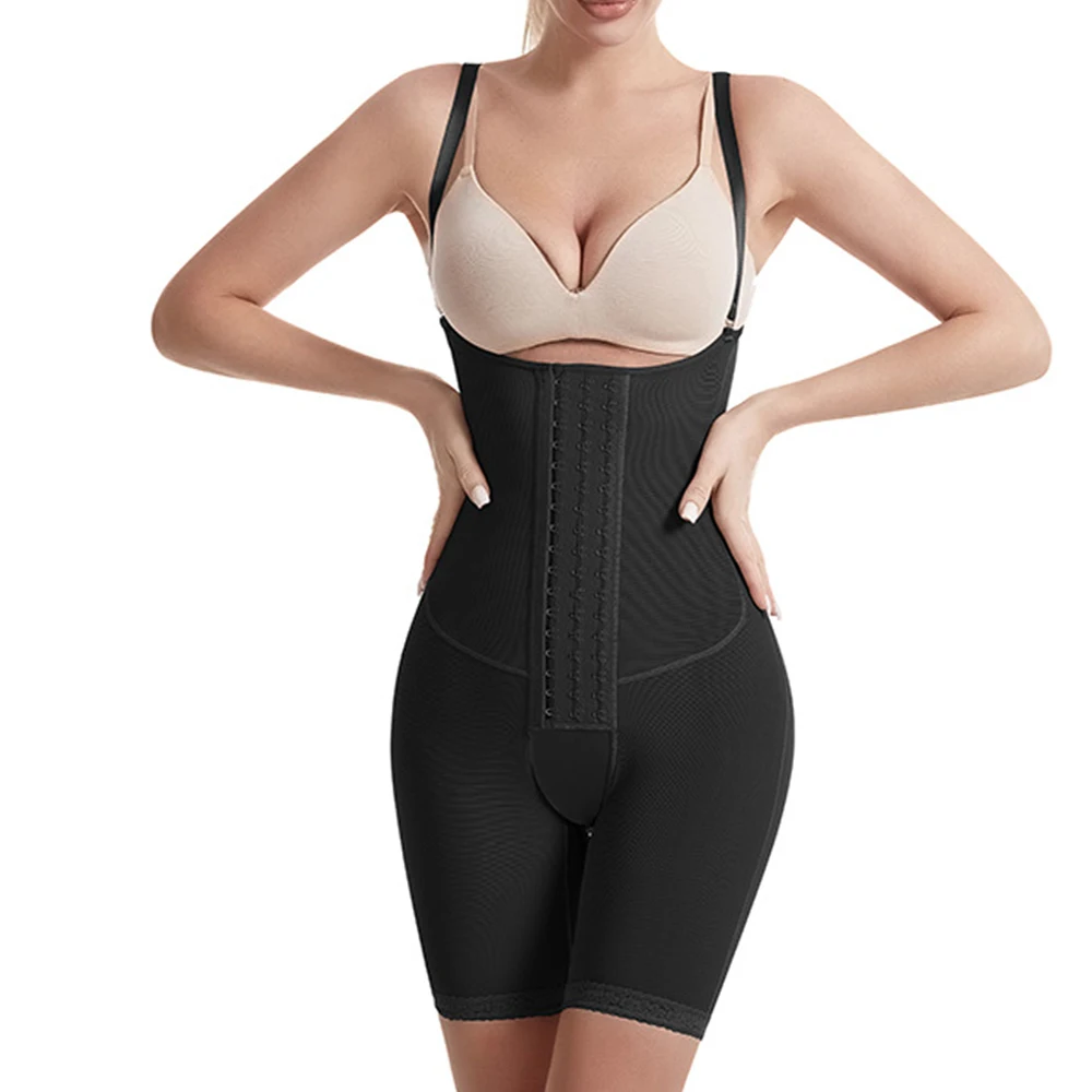 

Fajas Colombianas Women Long-pants Full Body Shapewear Postpartum Waist Trainer Shaper Post Liposuction Tummy Control Bodysuit