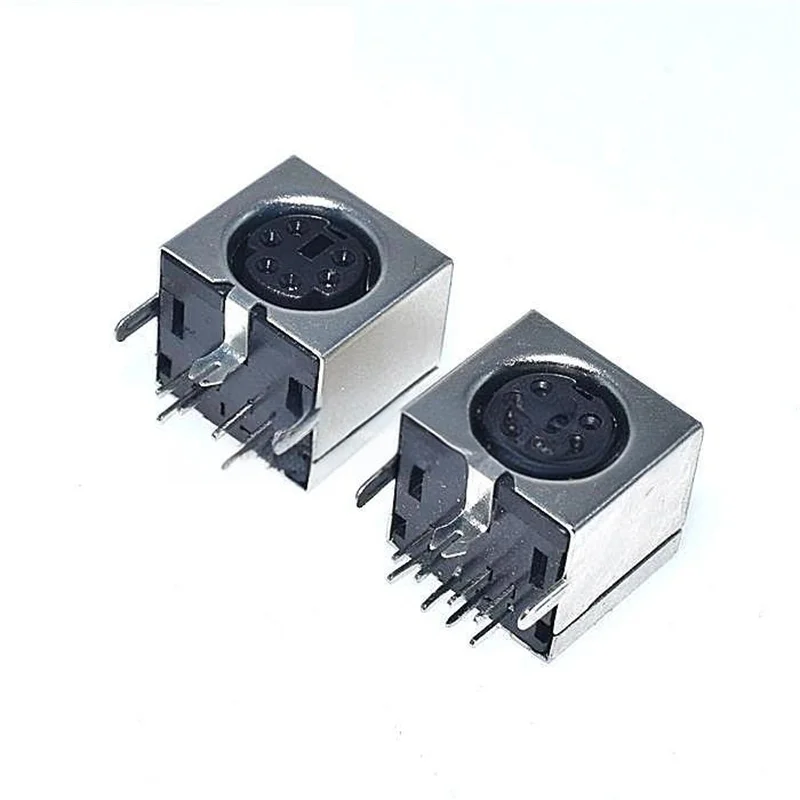 10 قطع منفذ PS2 منفذ PS-2، واجهة PS-2 منفذ الماوس لوحة المفاتيح منفذ الماوس 4 دبوس 6 دبوس 8 دبوس، 6 دبابيس أسود