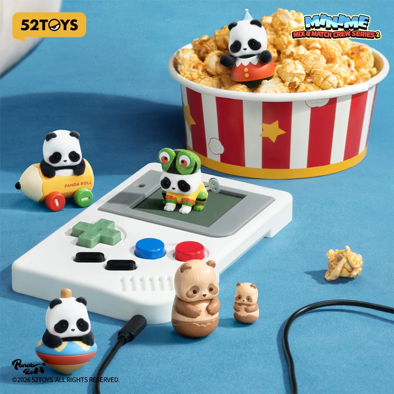 52TOYS Panda Roll Minime Mix & Match Crew Serie 2 Kawaii Anime Actionfigur Cartoon-Modell Überraschungsbox Mystery Box