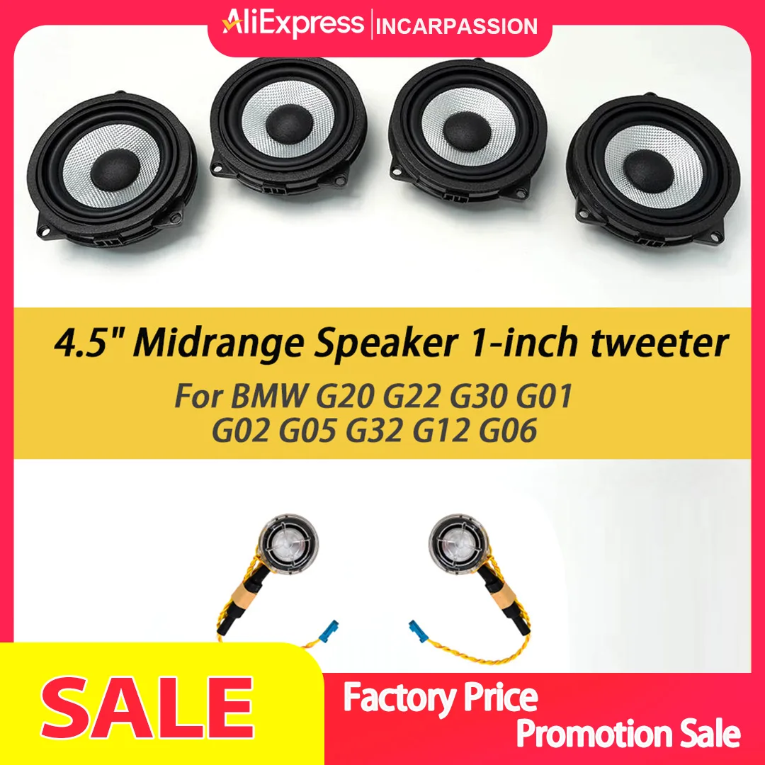 

Car Midrange Horn Subwoofer, Auto Speakers, Mid-Range Door Speaker Tweeters for BMW G20 G22 G30 G01 G02 G05 G32 G12 G06