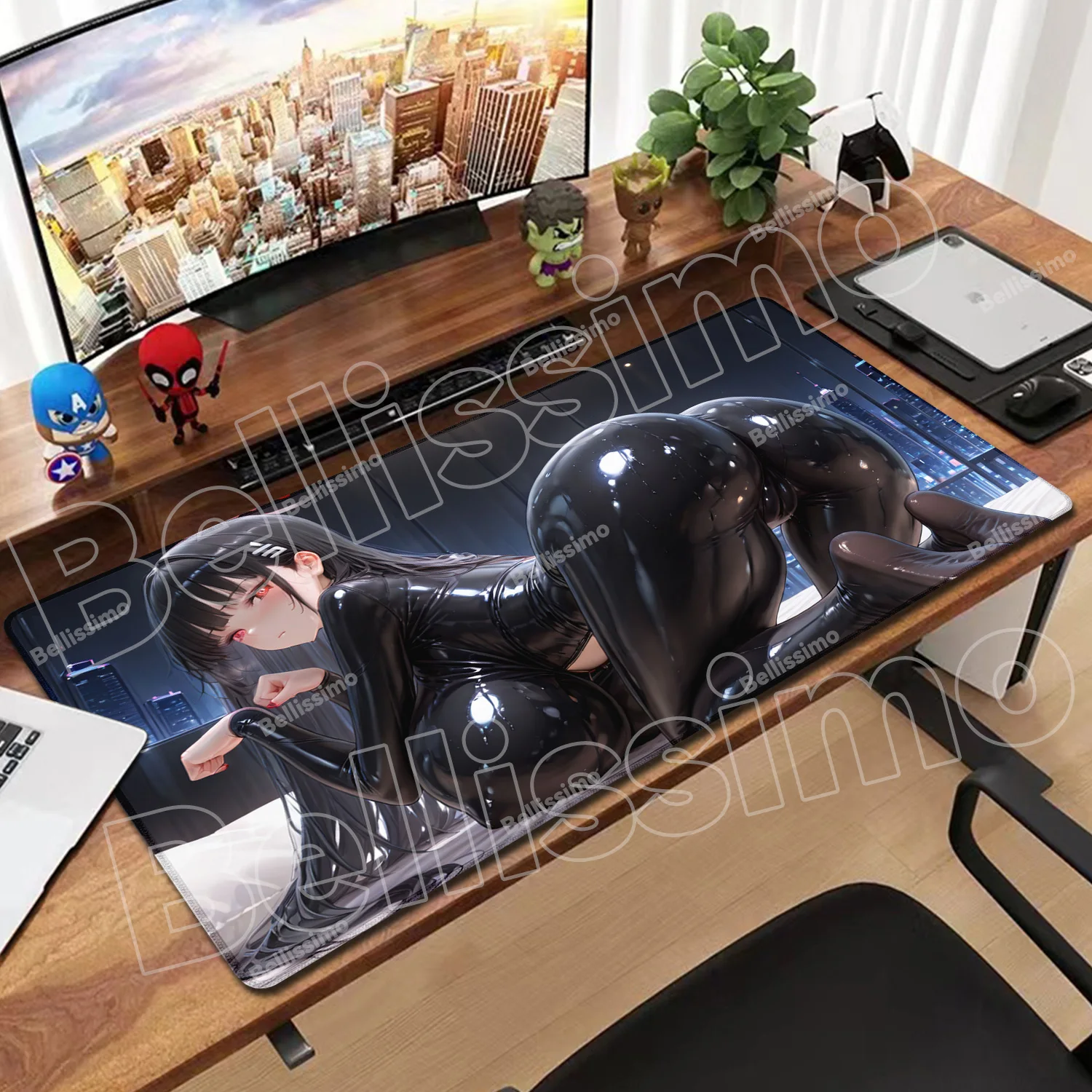 

Gamer Blue Archive Mousepad PC Rubber Mouse Mat Decorate desktop Mat With Pad Gaming Accessories Prime Gaming XXL Keyboard Pad