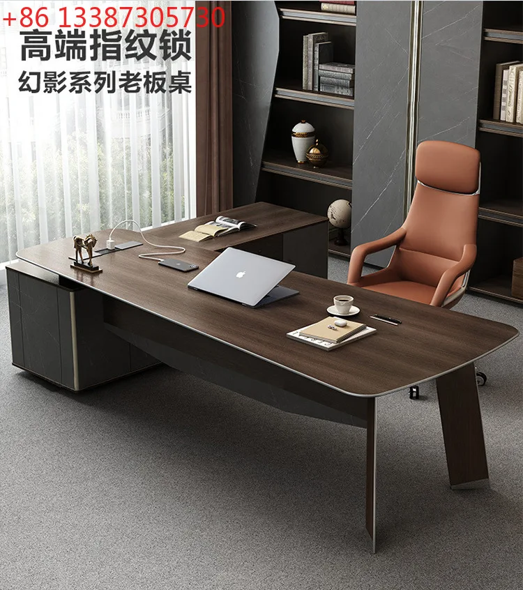 

Элитный стол руководителя, простой современный офисный стол для менеджера, большая мебельная мебельная группа для кабинета.