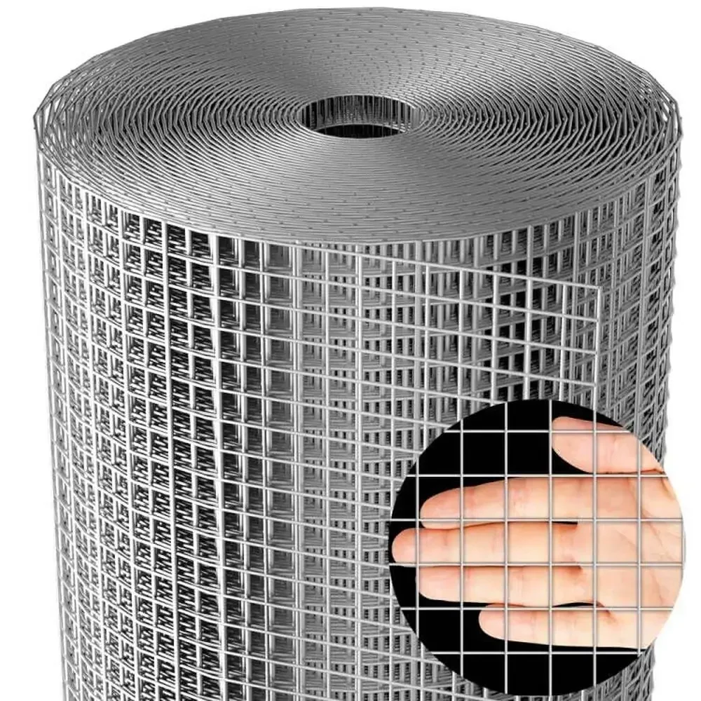 

Galvanized Hardware Cloth 1/2 Inch Mesh Roll 36inx100ft Rabbit Fencing Snake Chicken Run Kit Rust Proof Metal Wire Garden Mesh