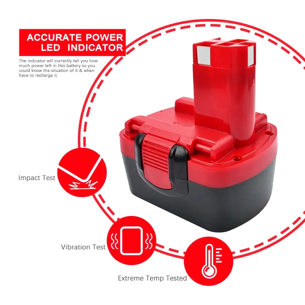 New 14.4V 12800mAh Rechargeable Battery for Bosch BAT038 BAT040 BAT140 BAT159 BAT041 3660K, 14.4V Battery 12800mAh + Free Shippi