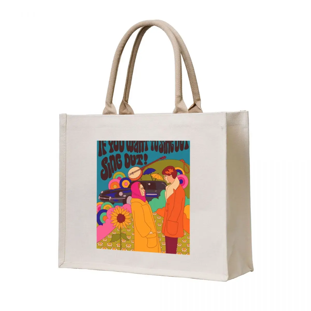 

Sing Out Tote Bag Canvas bag for women shopper bags shopping bags foldable Gift bag