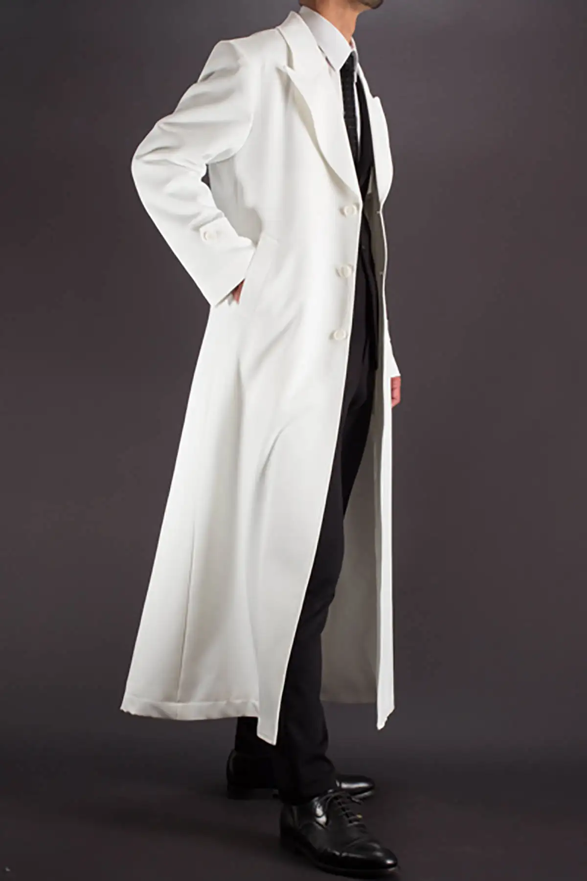 Tralike-Manteau Long pour Homme, Robe à Revers à Pointe, Ceinture Légère, Costumes de Mariage, Coupe-Vent Formel Classique Personnalisé, Automne