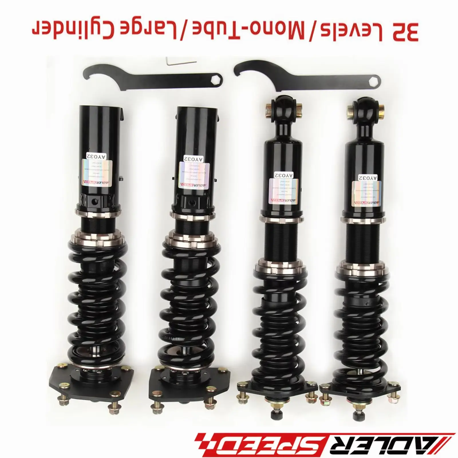 

S ADLERSPEED 32-уровневые монотрубные койловеры, комплект подвески для Mitsubishi Eclipse и Eagle Talon 90-94