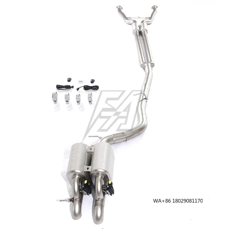 

For 750Li E66 4.8 2006 Exhaust System Middle Section Rear Section Electronic Exhaust Valve Muffler Cat Back Exhaust Pipe