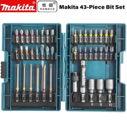 Makita B-55697 43Pcs Set di punte per cacciavite elettrico scatola colorata forte croce tipo di fiore esagono incassato accessori per trapano elettrico