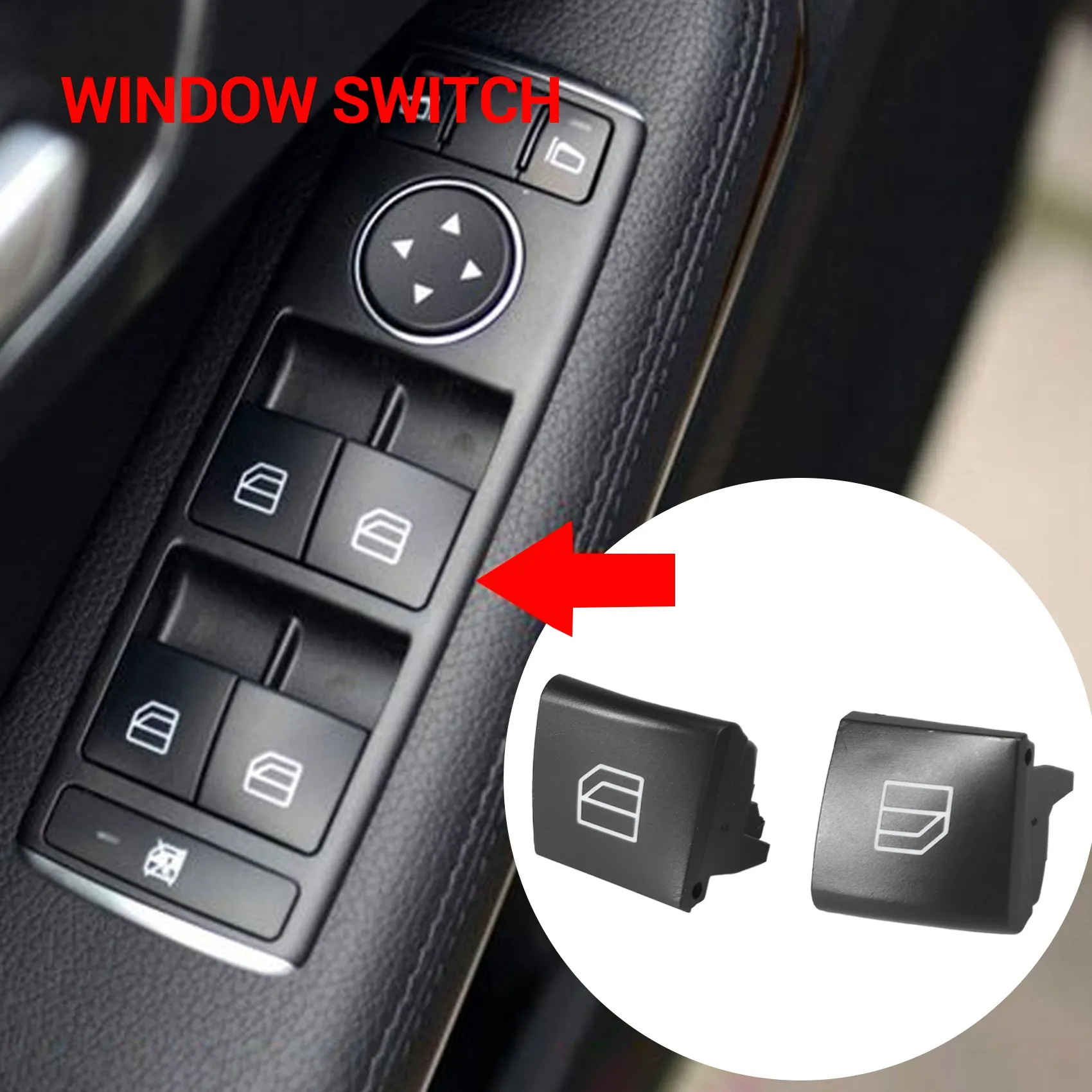 

For Mercedes Benz A Ml Gl R Class W164 X164 W251 W245 W169 Window Switch Repair Button Cap Driver Window Control Switch Button