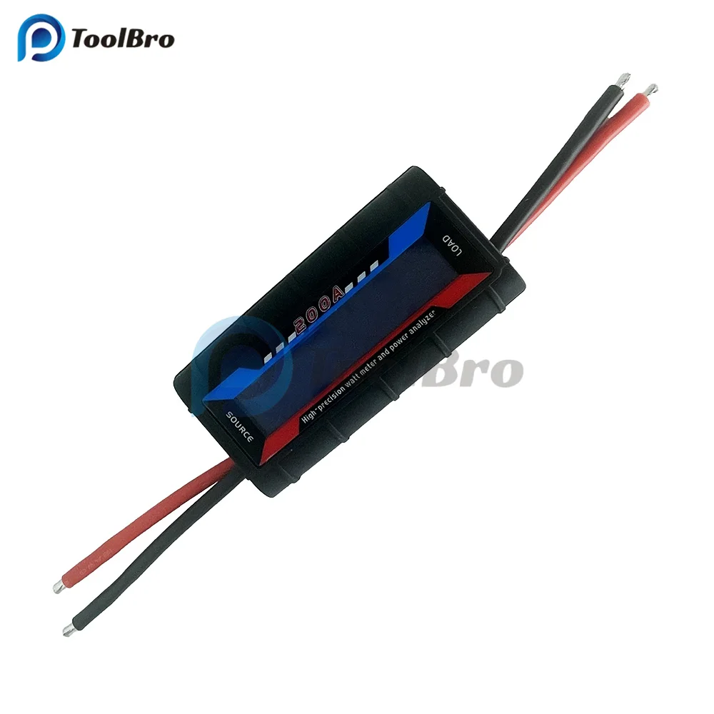 Precisão Lcd Digital rc Watt Medidor Analisador de Potência Voltímetro Amperímetro Detector Monitor 200a Alta