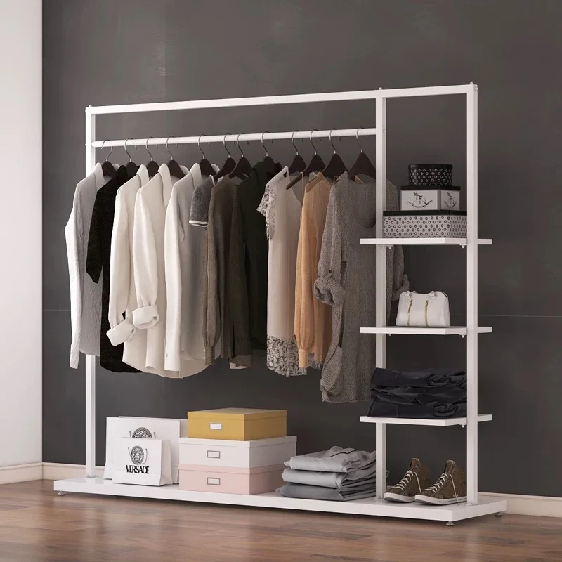 Custom.Custom.Design Moderne Home Office Dressing Möbel 4-stufiges Metall Kleiderständer Regal