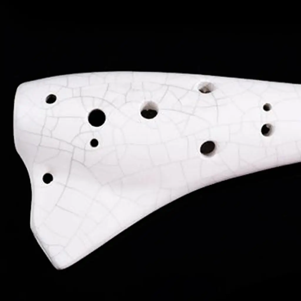 Advanced 12 Holes C Key Ceramic Ocarina Quality Sound Handmade Novelty Instrument for Music Lovers Gift