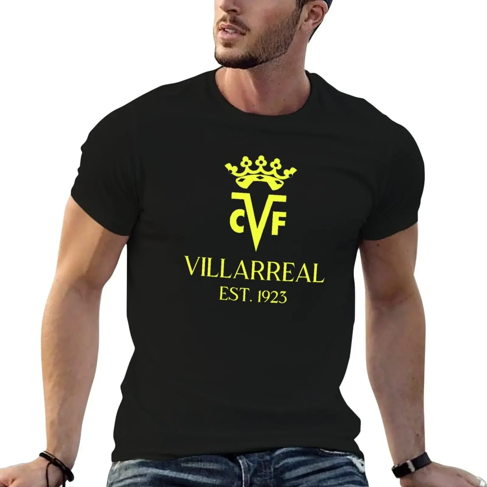 

Villarreal Yellow T-Shirt oversized t shirt graphic t shirts plus size clothes mens t shirts pack