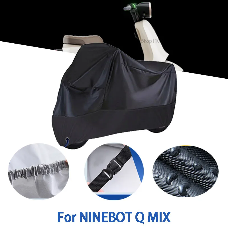 

Motorcycle Full Covers For NINEBOT Q MIX Car Outdoors Sun Protection Dust No Ear Thickened Oxford Clothcover Accessories