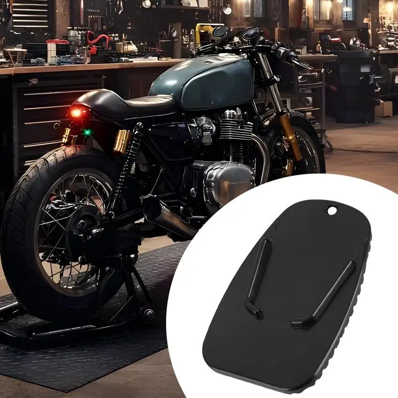 

Motorcycle Side Stand Pad 2Pcs/set Anti-Slip Motorcycle Kickstand Extension Pads Universal Motorcycle Kickstand Coaster
