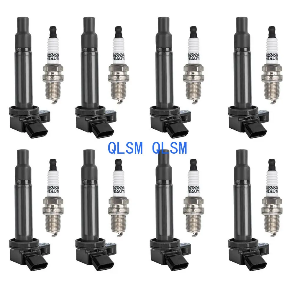 

8 Piece Ignition Coil + 8x Iridium Fire Plug Kit for 00-09 Toyota Tundra Sequoia 4.7-