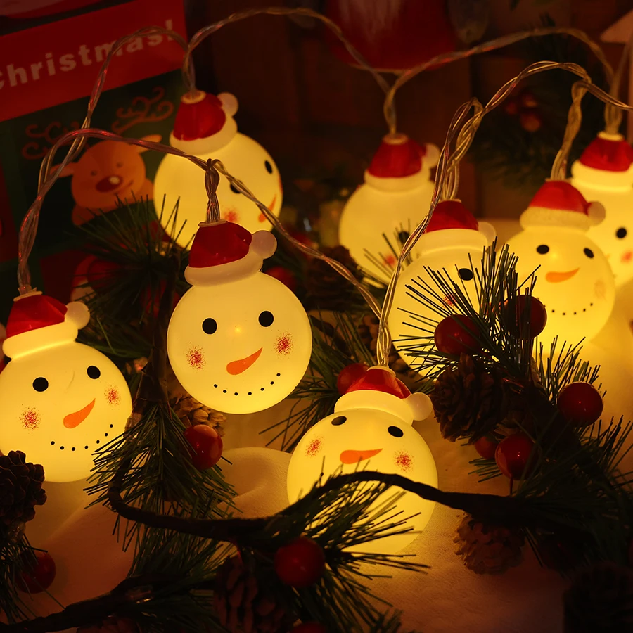 Luzes decorativas de natal corda boneco de neve árvore de natal luzes penduradas vitrine loja cena decoração atmosfera luzes