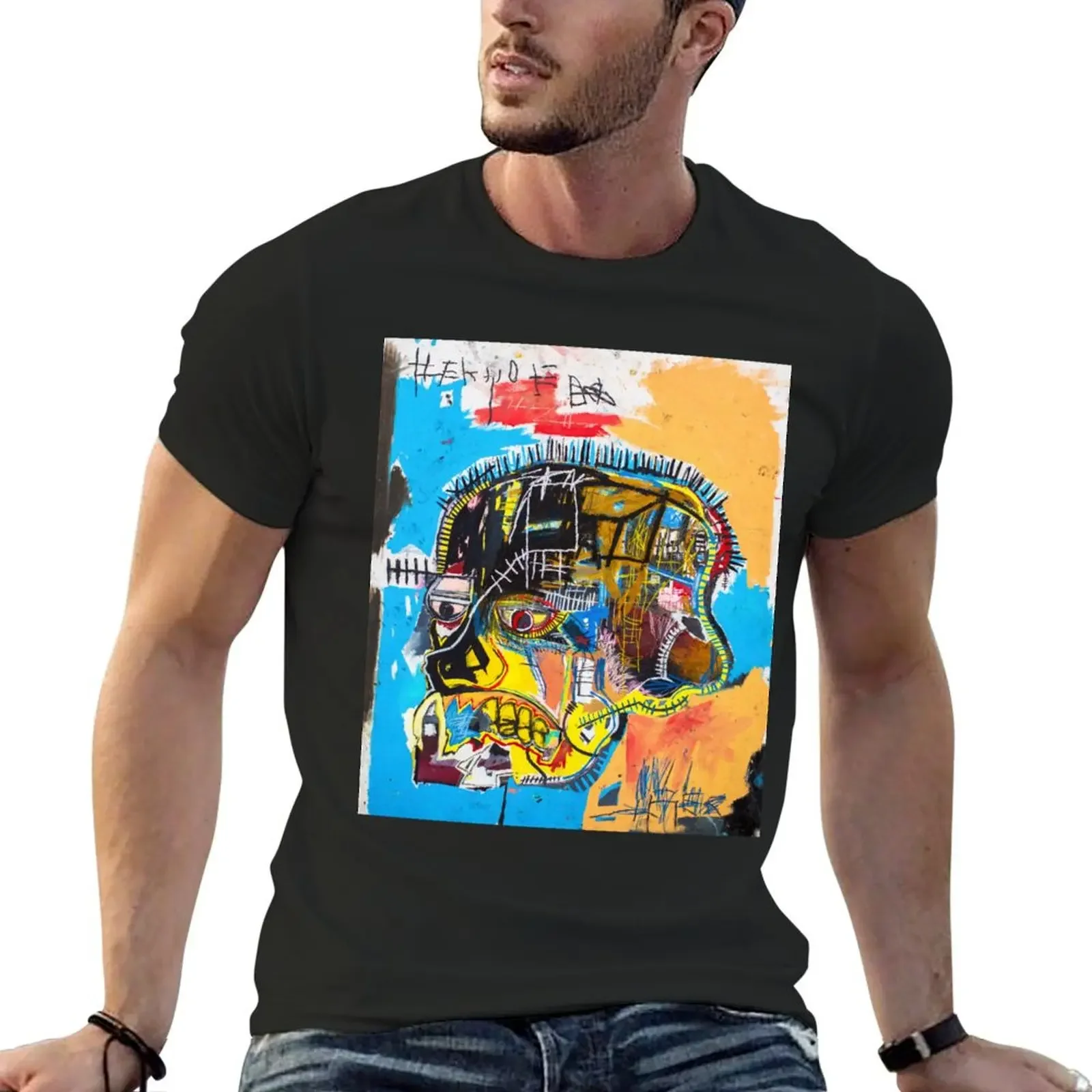 

Human skull between life and death - 1981 T-Shirt man t shirt heavyweights boys whites oversized graphic tee clothing for men