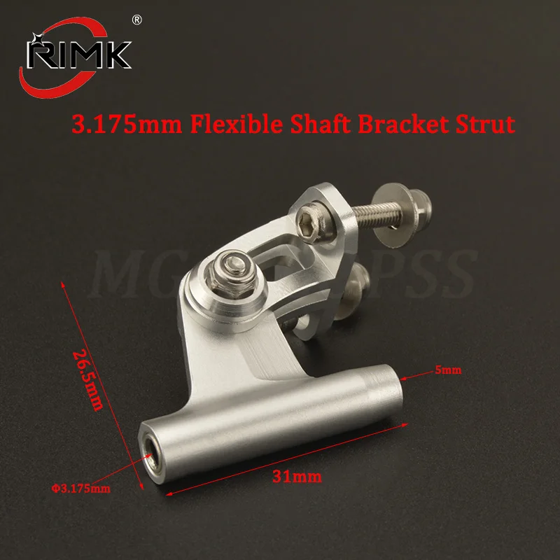 

High Quality Aluminum 3.175mm Flexible Shaft Bracket Strut fr RC Boat 1/8''3.175mm Flexible Shaft Speed Hydroplane Vee Oval Boat