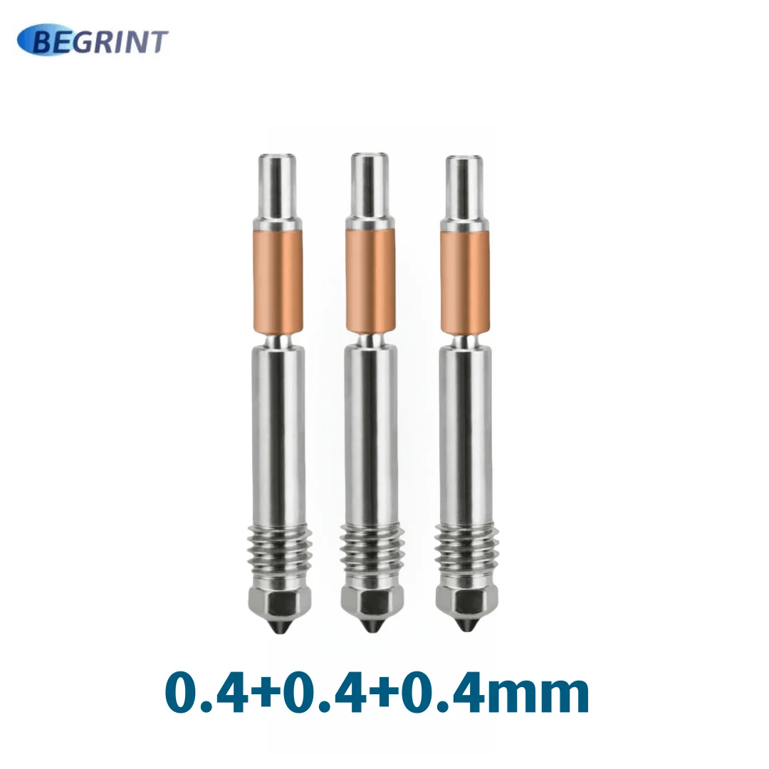 BEGRINT Hotend Upgrade TZ V6 3.0 Hot-End-Keramikheizung Einteilige Düse aus gehärtetem Stahl für Ender 3 Ender 3 V2 Ender 3 Pro VORON 2.4 9