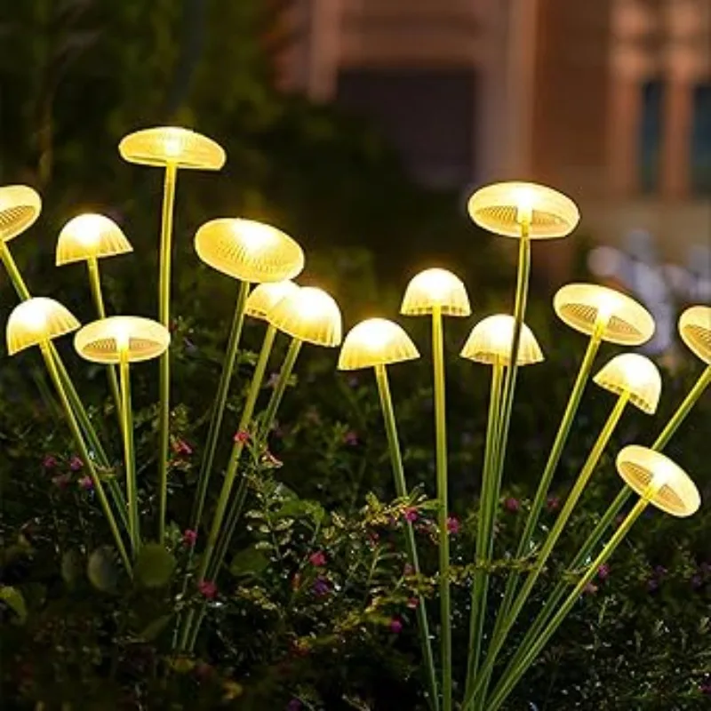 

Solar Garden Lights Outdoor Waterproof LED Mushroom Light Jellyfish Light for Patio Yard Garden Landscape Pathway Lawn Decor