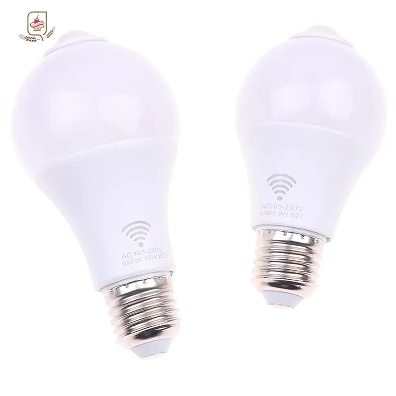 E27 PIR Motion Sensor Lamp 5W 9W 15W LED Bulb with Motion Sensor Motion Detector Night Light